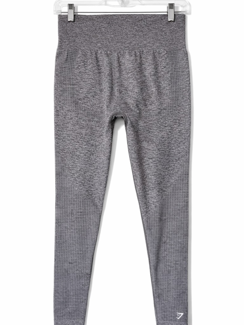 Gymshark Seamless Sculpt Leggings Gray Medium High Rise Cropped Athleisure - Picture 2 of 4